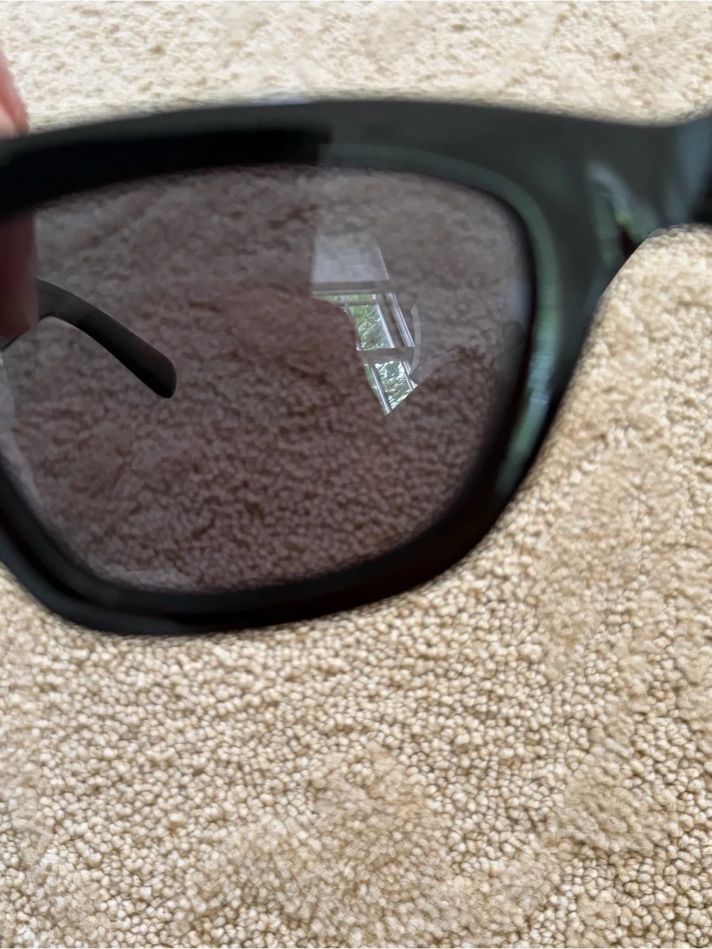 Meller Black Rectangular Sunglasses